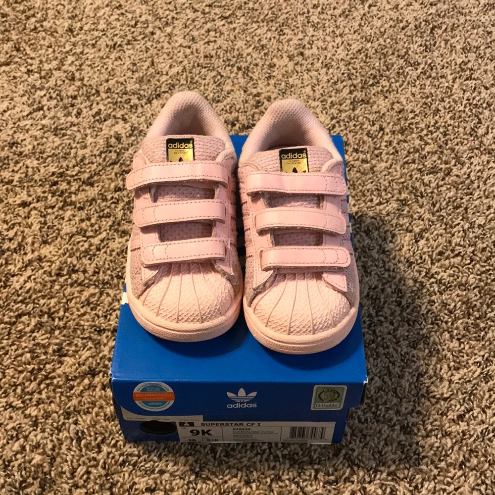 Pale Pink Original Adidas for Toddler Girls Sz.9k